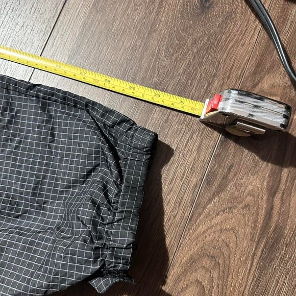 Nike ACG Black Plaid-Striped Trackpants – Vintage – Size M - Picture 2 of 8